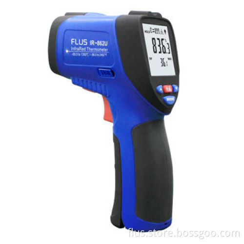 Infrared Thermometer with USB, Adjustable Emissivity, 50:1